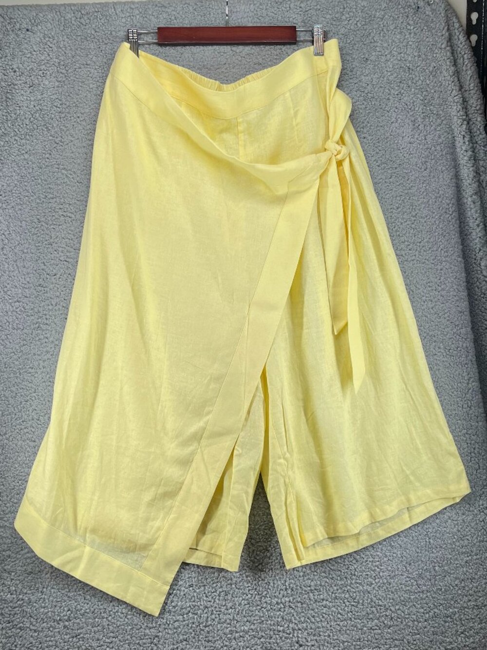 NWT Universal Standard Villa Linen Wrap Culotte Pants Wide Leg XL 14/16